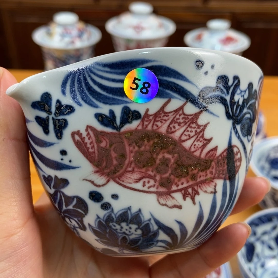 手绘现代茶具非古董