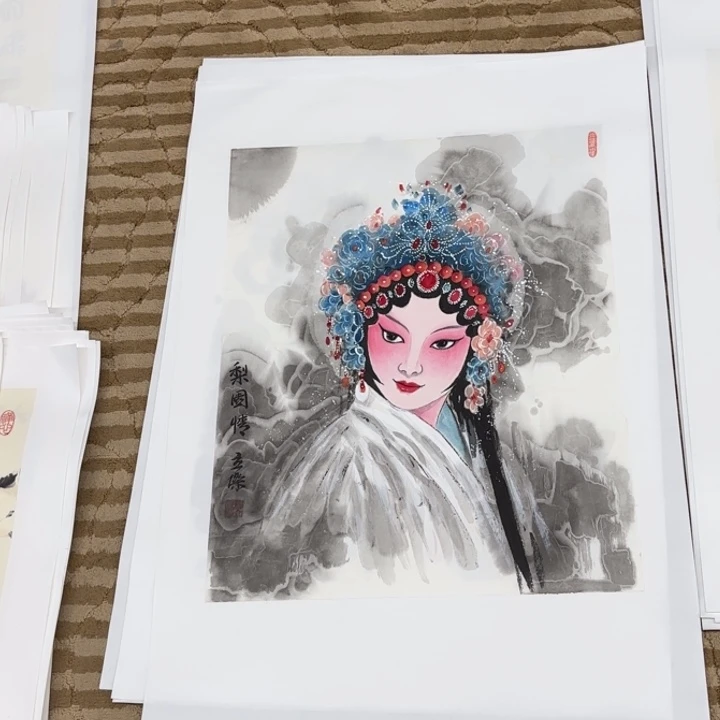 国画羊*花鸟等多种鸟类的栖息