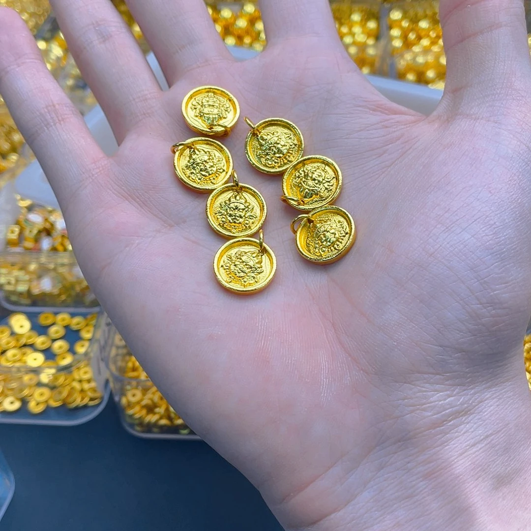 锆石铜合金吉言黄财神1个