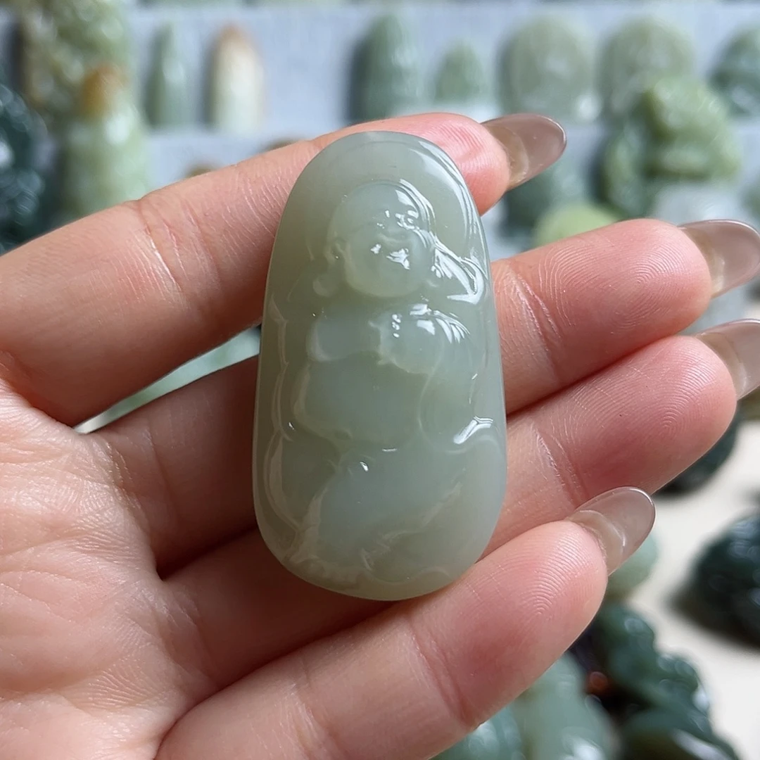 和田玉未镶嵌挂件