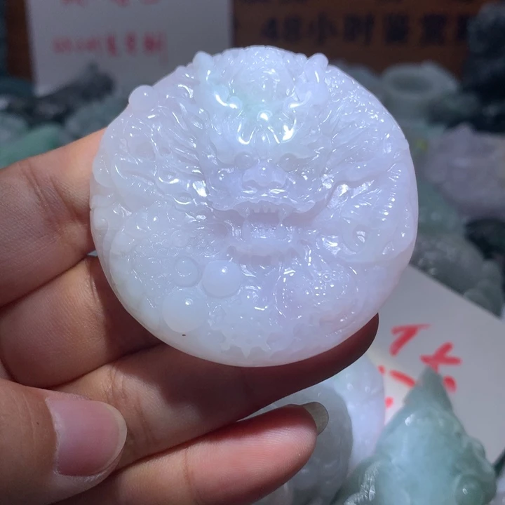 翡翠未镶嵌颈饰保真天然A货翡翠