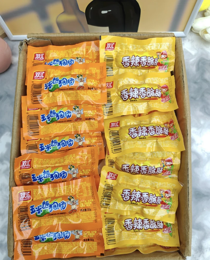香辣香脆肠玉米风味热狗肠即食零食泡面搭档