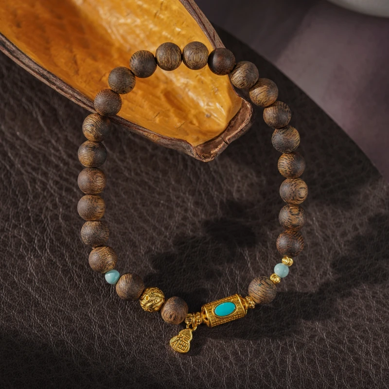 【功成名就】 海南绿奇楠沉香手串（天然珠宝多样性发其一）