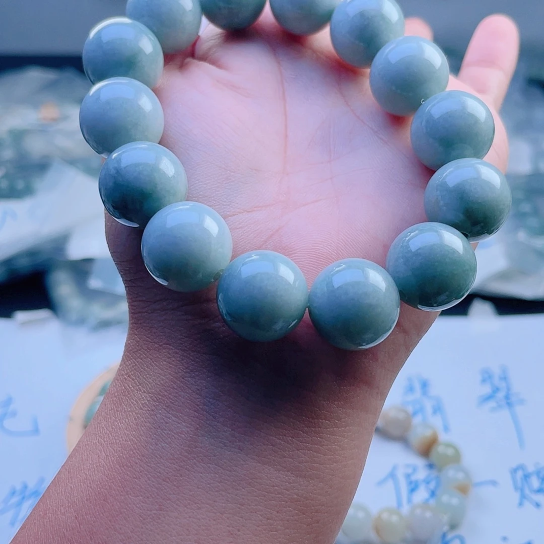 未镶嵌定制翡翠珠串