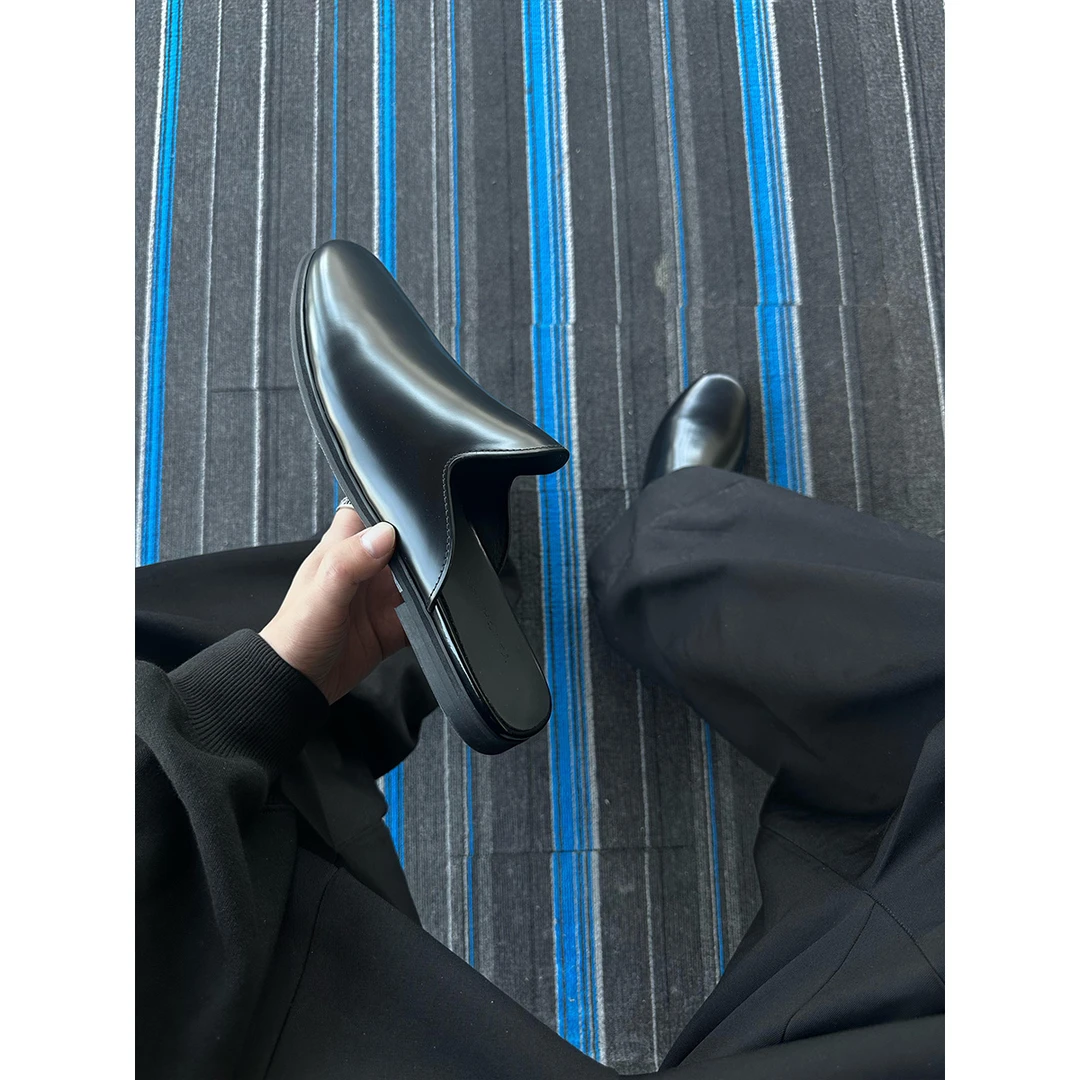 【qbqa官方正品】透气一脚蹬夏季休闲勃肯懒人穆勒半包拖鞋男女鞋潮