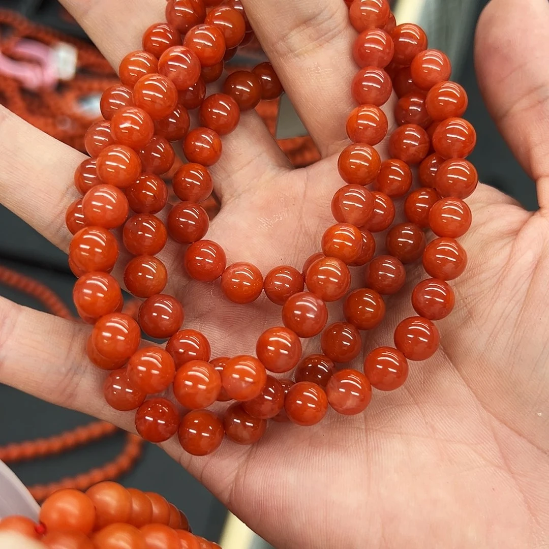 南红玛瑙未镶嵌手串