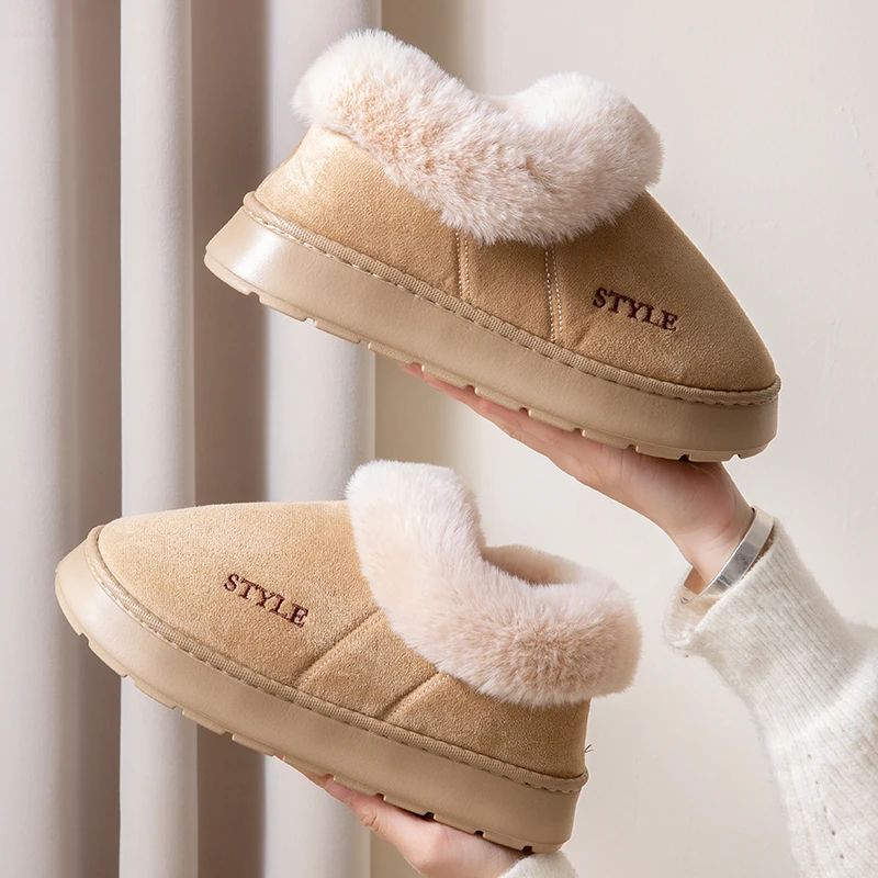 踩屎感棉拖鞋男士冬季2024新款室内家居防臭毛绒包跟棉鞋男款冬天