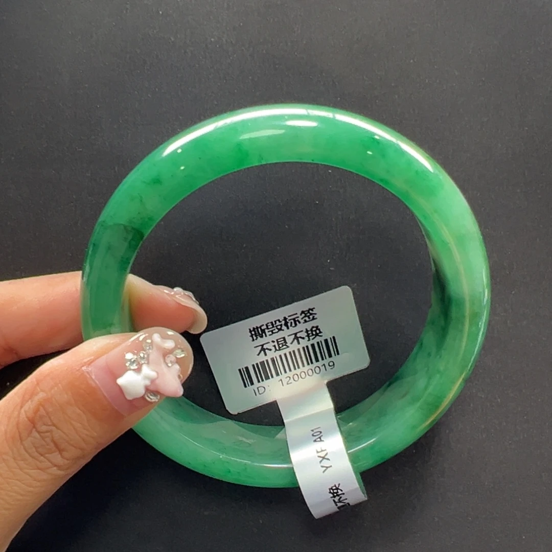 石英质玉未镶嵌手镯秋秋 56.8