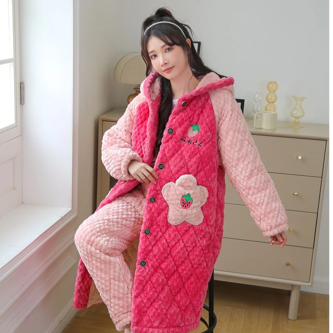 P1010冬季袍子套装