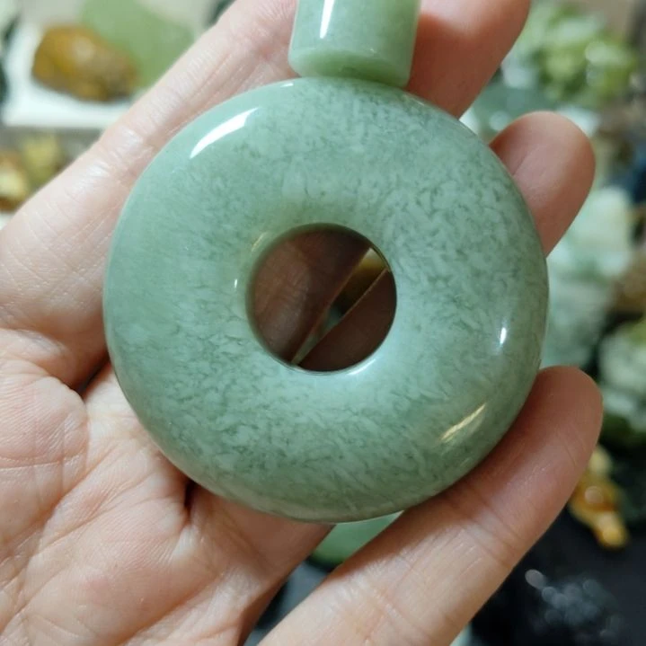 岫玉平安扣未镶嵌