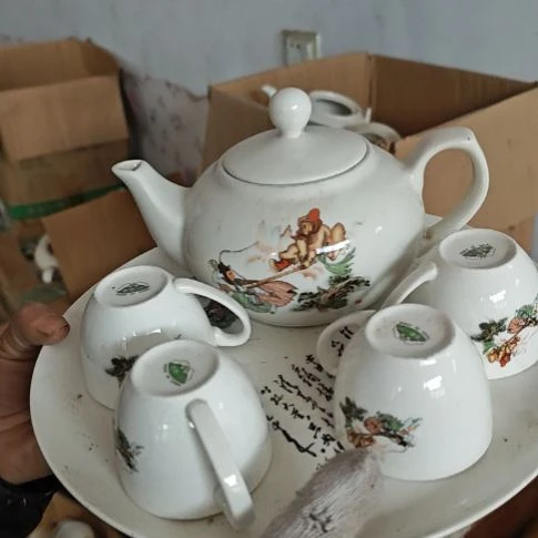 库存微瑕多孔茶壶一套容量500毫升