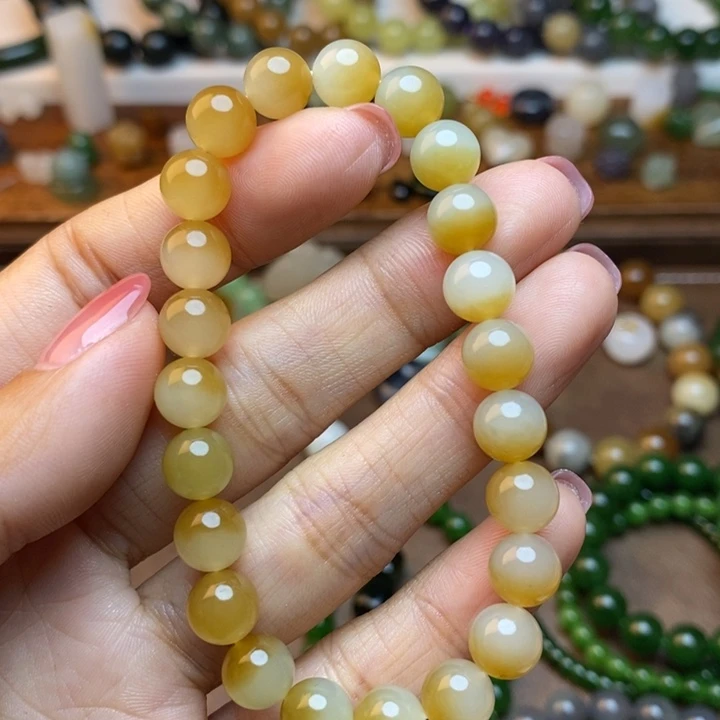 和田玉未镶嵌手链