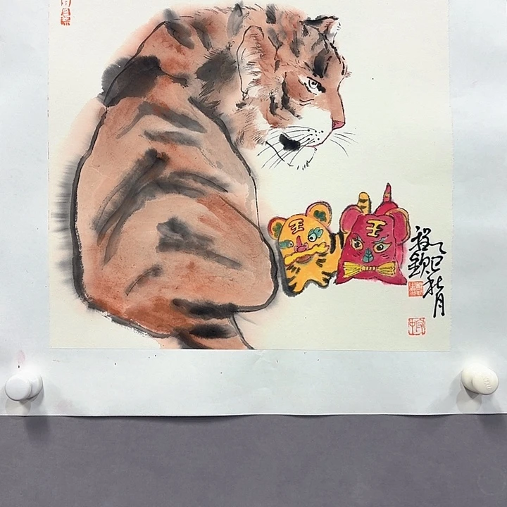 国画亲笔手绘放心去藏