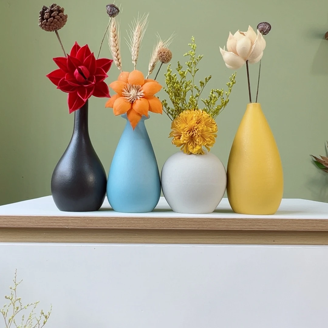 摆件花瓶带花高度20-30厘米左右