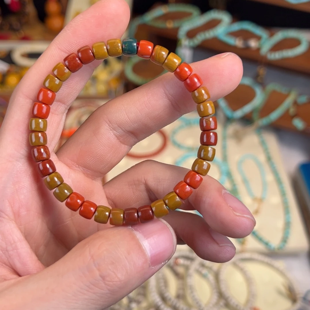 南红玛瑙未镶嵌手链福利款包浆南红手串