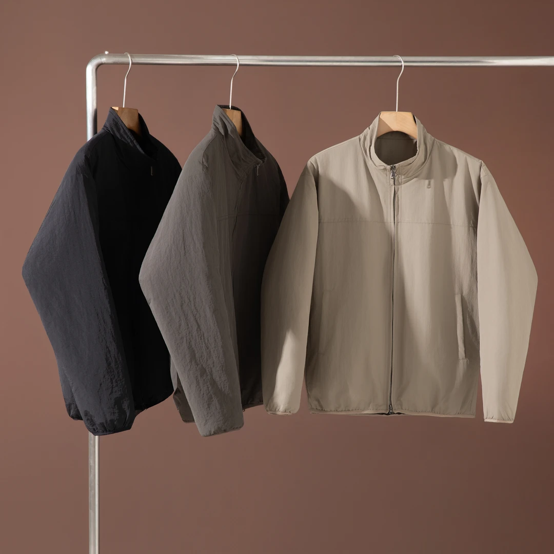 日系风 户外男女同款百搭立领休闲加厚保暖棉服棉衣外套 压胶分仓