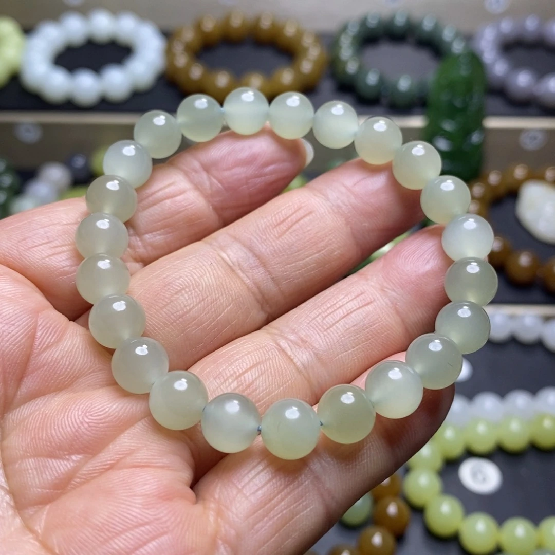 和田玉手串未镶嵌