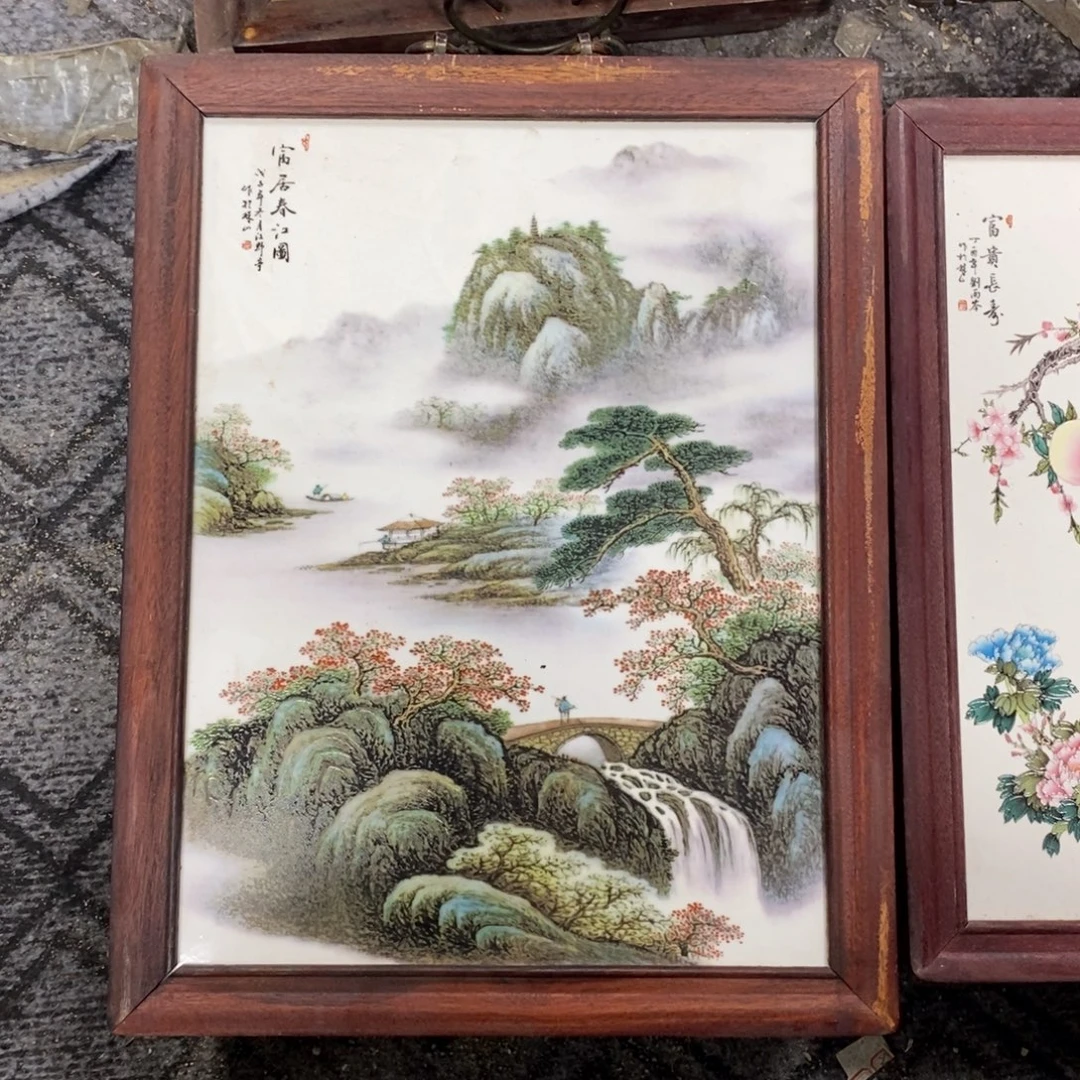 瓷37*28 景德镇瓷板画柴窑烧制