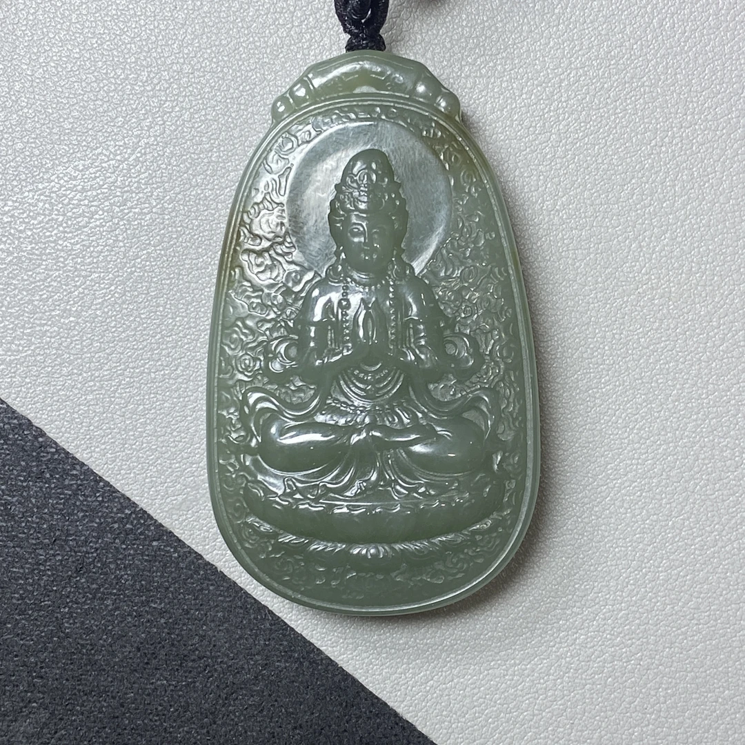 纯天然和田玉观音