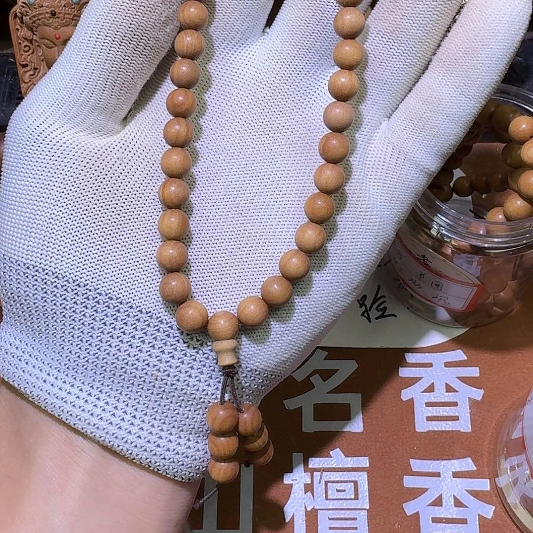 檀香木0.8×36颗顺纹手持