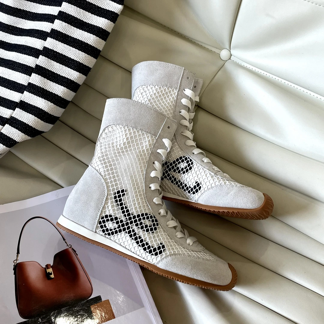 小小苏-拳击鞋丨高帮鞋春季夏季软底百搭4公分左右时尚;ECX55258