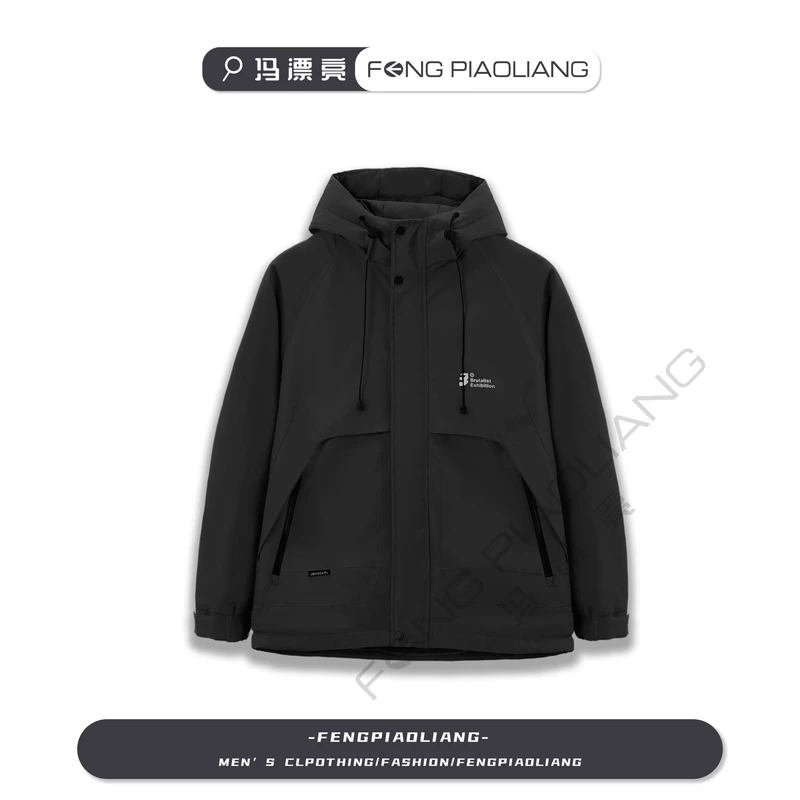 黑【太空舱胶囊棉服】2024秋冬高级感拉满简约不挑人情侣款921