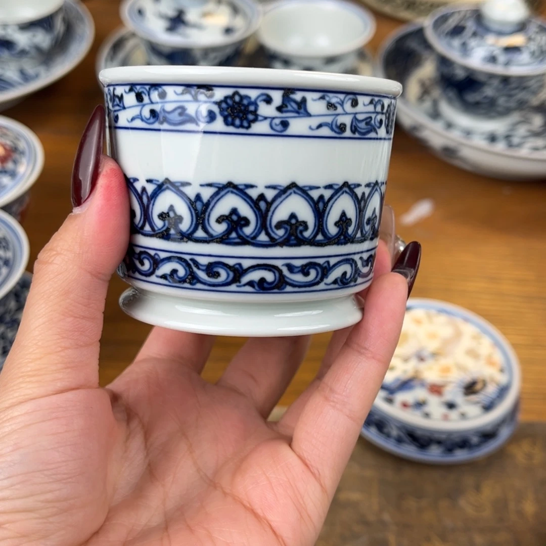 段泥宝相龙天杯背