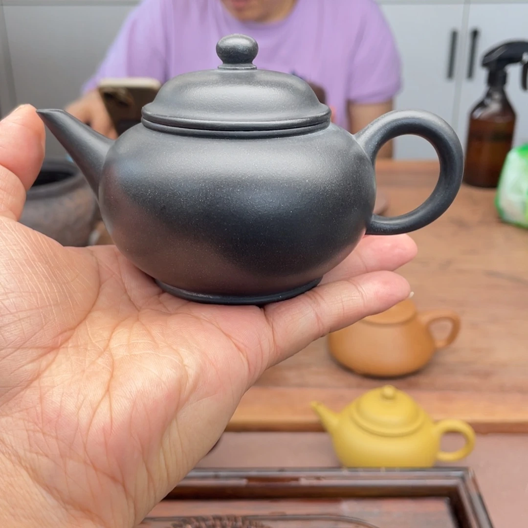秦***林茶壶紫砂小红泥捂灰
