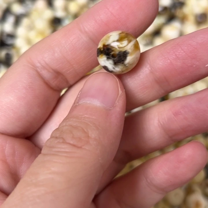 蜜蜡未镶嵌裸石12.6mm一个