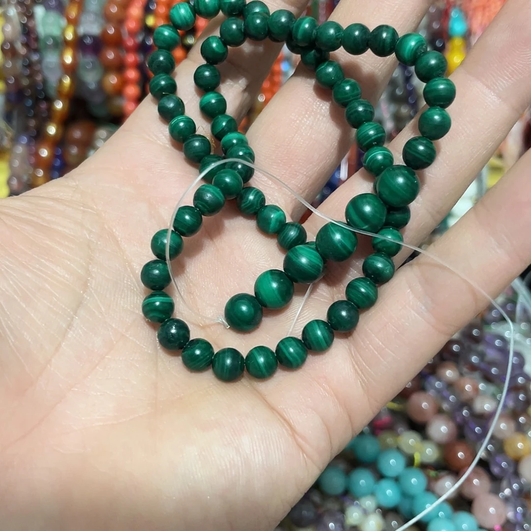 玛瑙/玉髓合金珠宝半成品天然孔雀石卡6