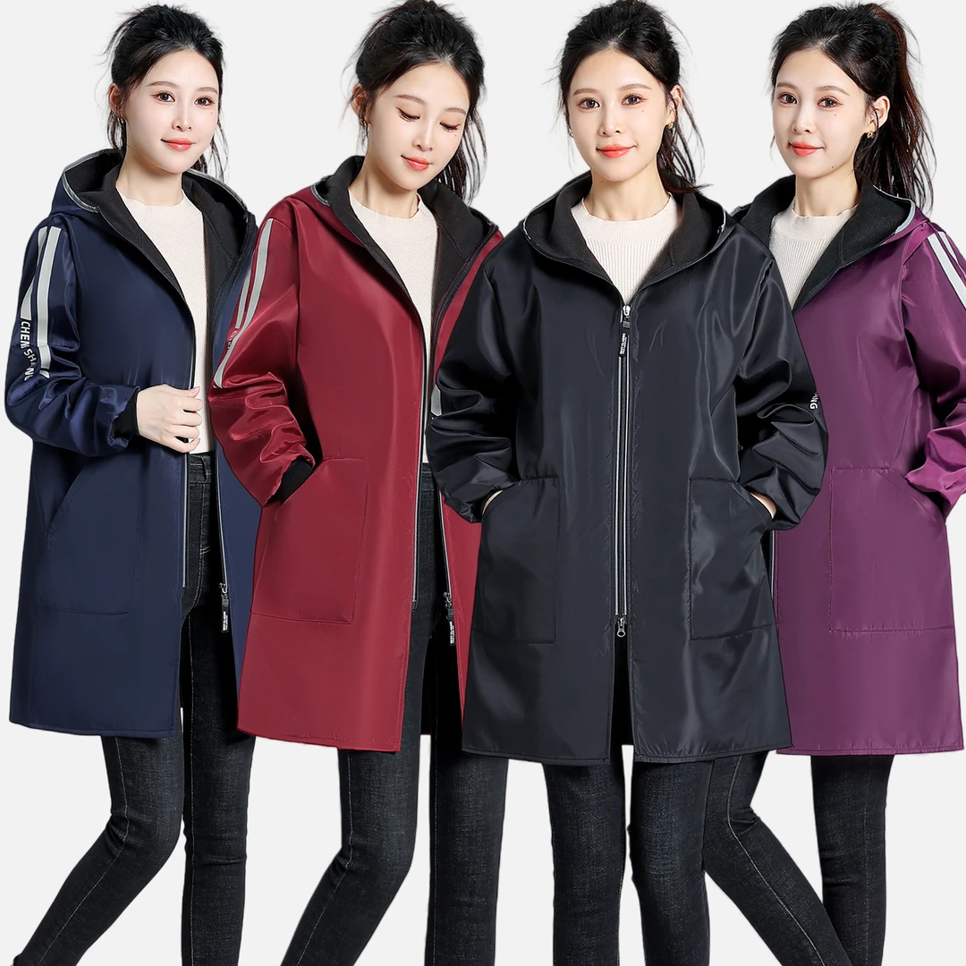 防水工作服罩衣成人女新款秋冬加绒长袖时尚外穿洋气围裙男士大褂