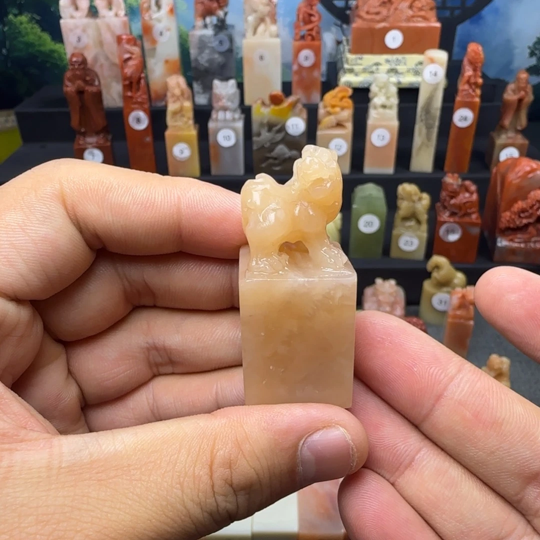 印石寿山石结晶质地2.2公分印面