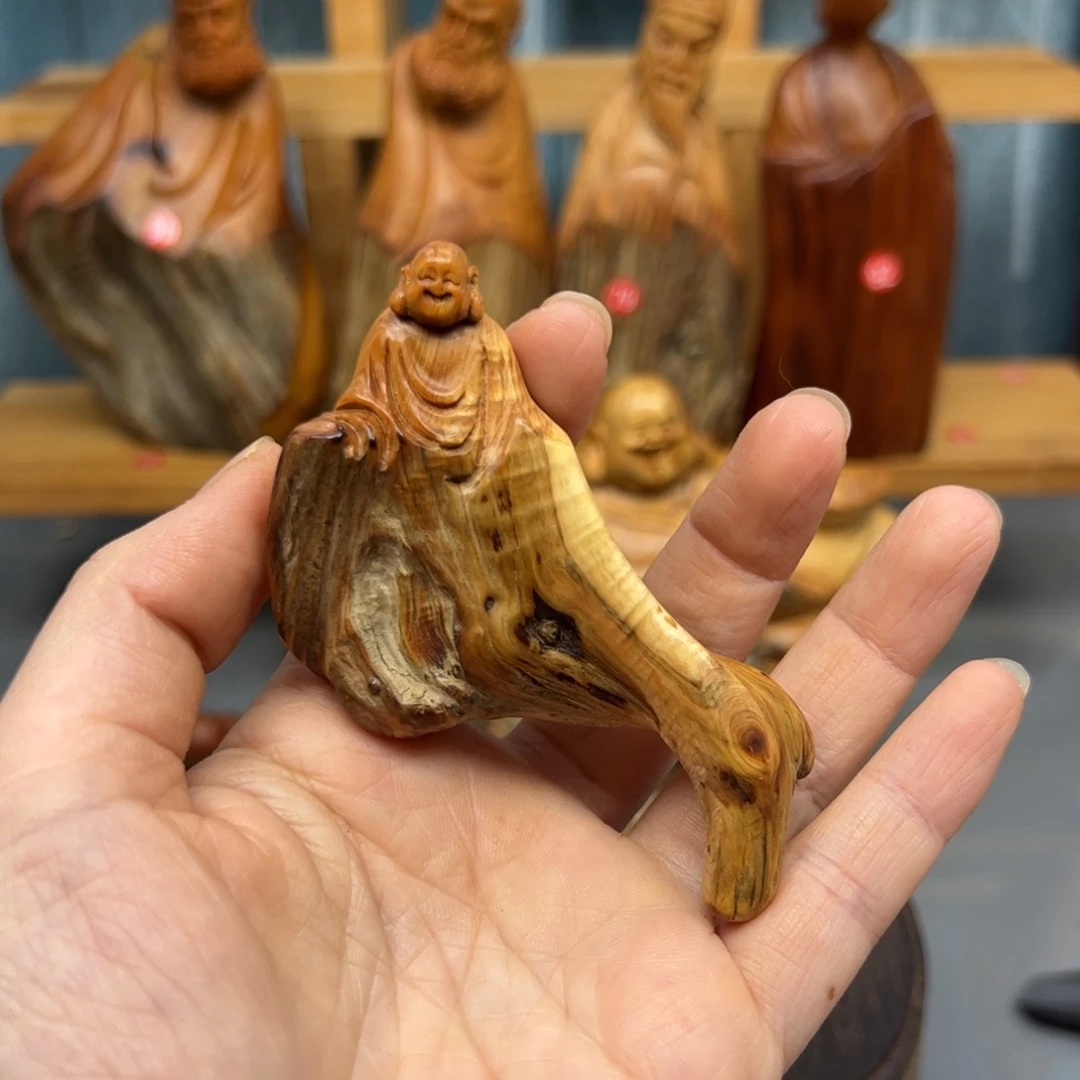 柏木崖柏木摆件手把件，