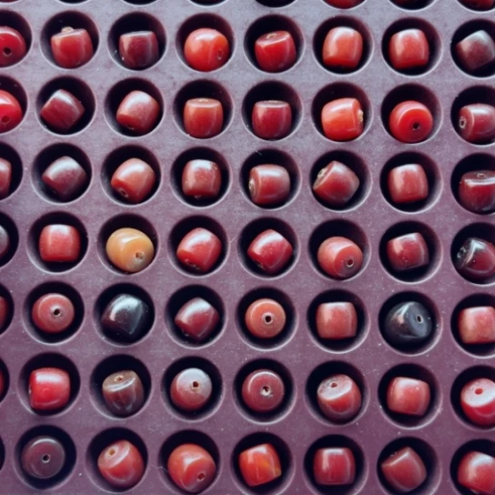 白玉菩提吊坠瑕疵9-8车厘子直切130颗