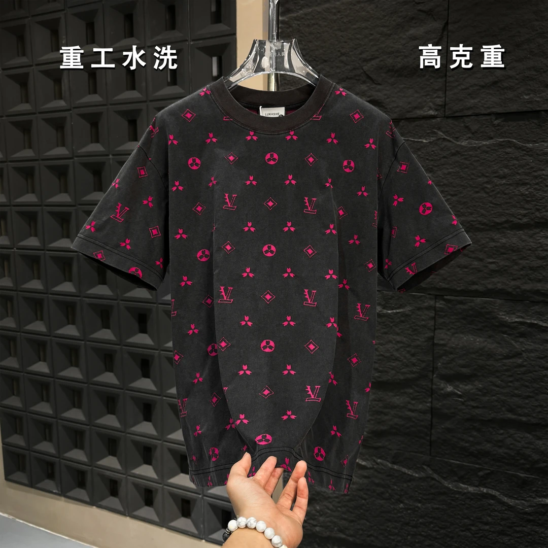 F43-【SP】-2025年新款高端轻奢水洗短袖