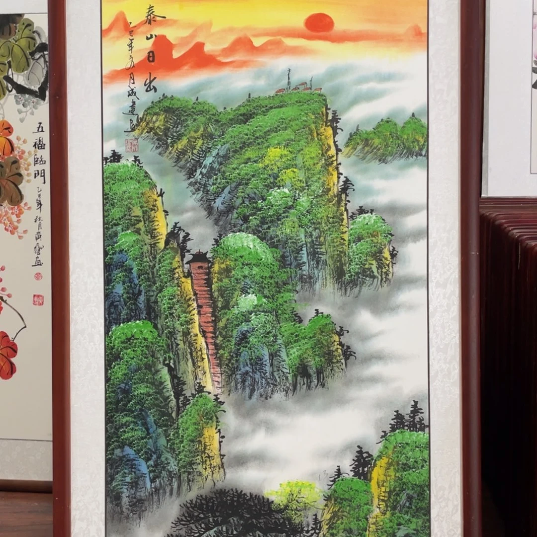 国画带框尺寸63*123厘米