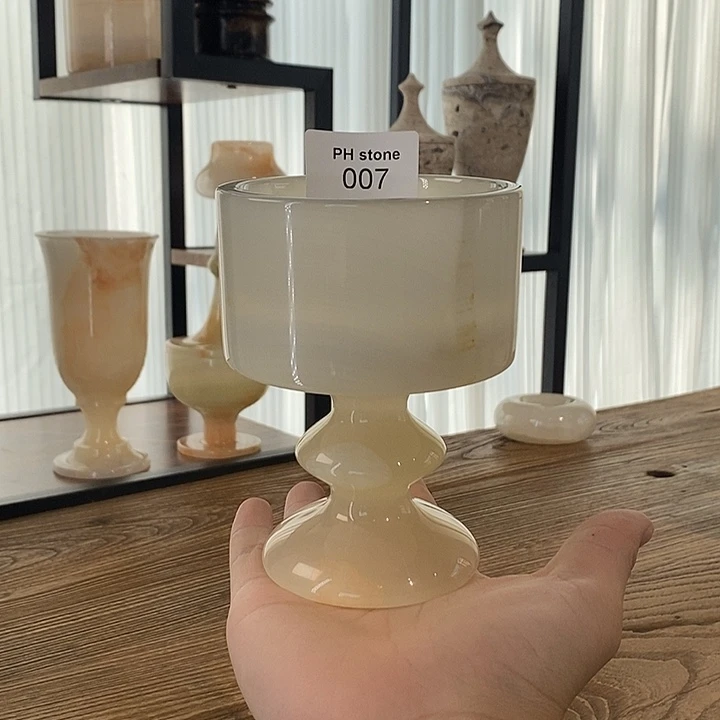 石材007白冰法式香薰烛台