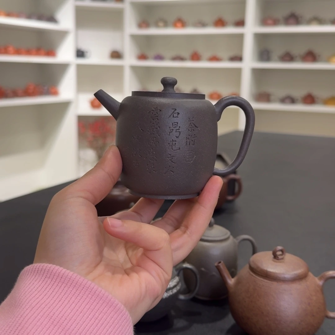 猫***戒紫砂茶壶真正全手工