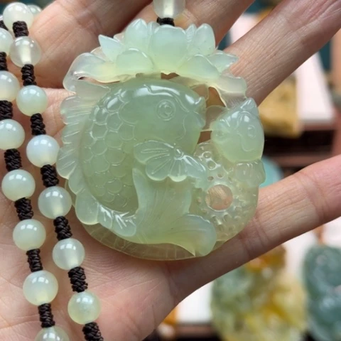 岫玉挂件未镶嵌挂件