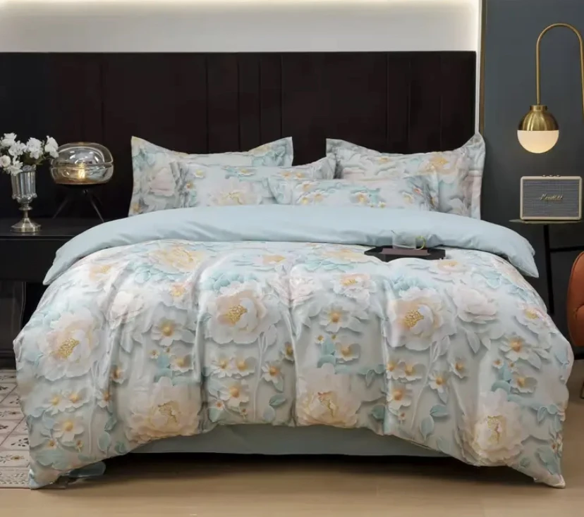 【专柜直发 婷总严选】高端欧式宫廷贡缎亲肤四件套