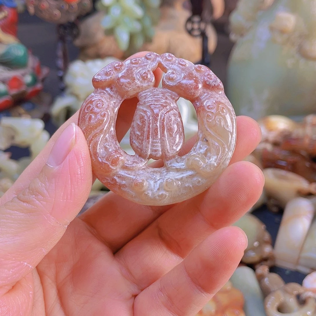 白玉菩提吊坠鑫*缘摆件