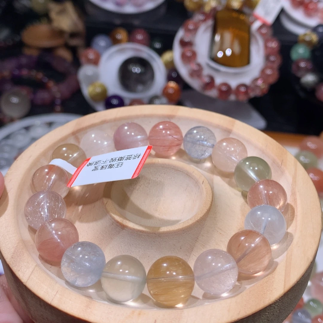 手链未镶嵌水晶彩兔毛11.6mm