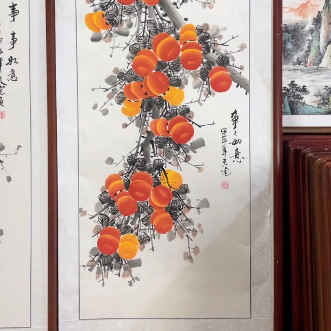 国画带框尺寸63*123厘米