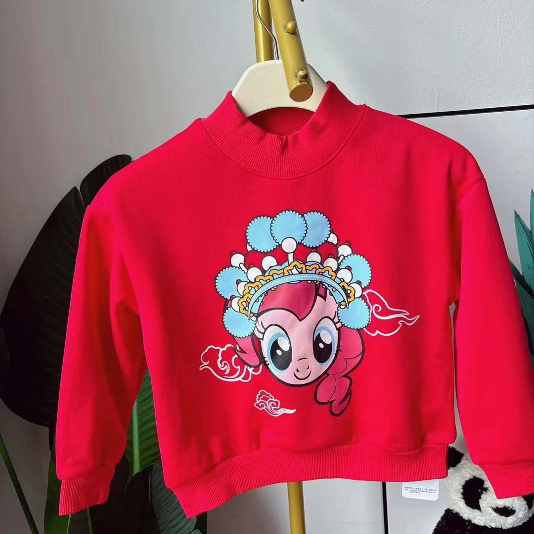 大庆仓 货号PISG4385016女童时尚加绒卫衣 (库位P6-34）赛4