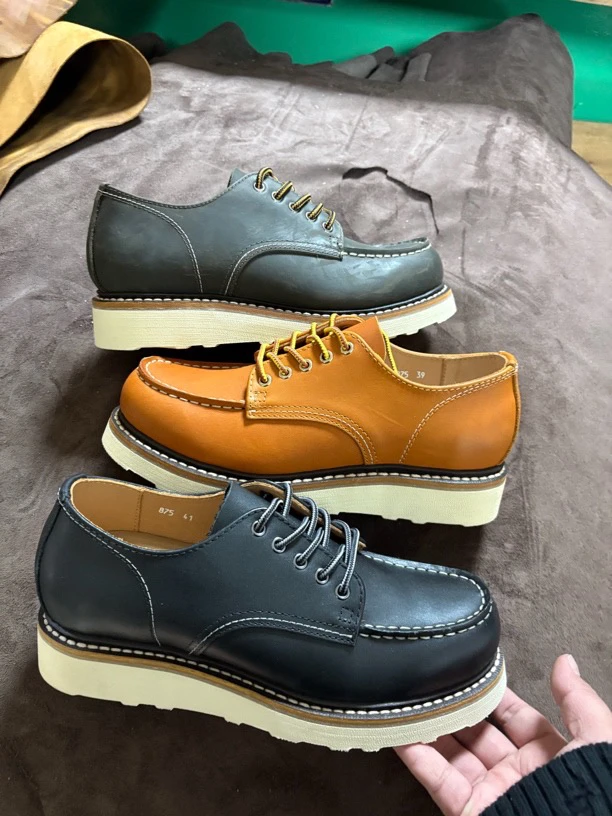 固特异低帮男鞋875首播福利款男士真皮复古厚底英伦风