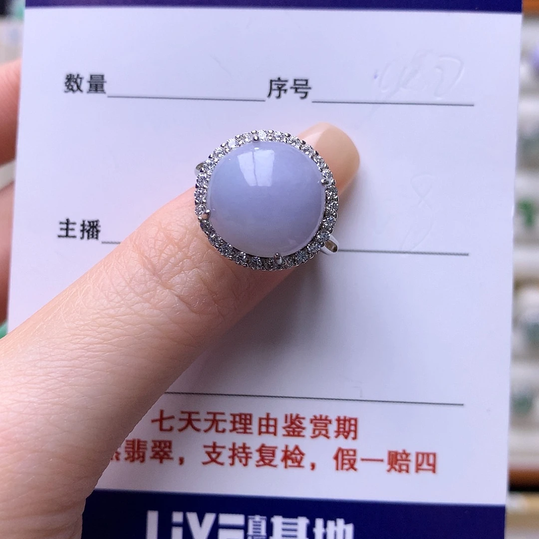 翡翠银S925镶嵌戒指30