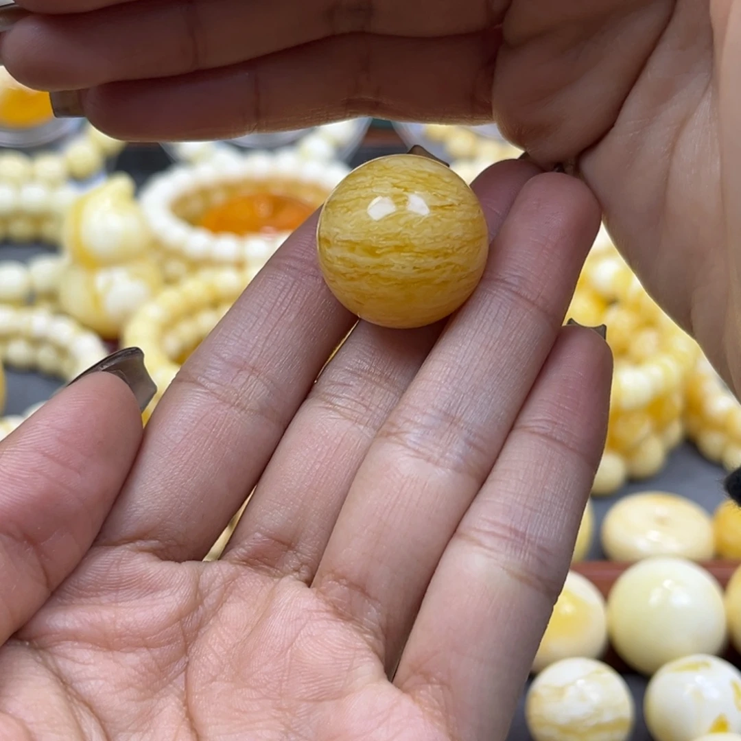 琥珀未镶嵌手串22.4mm