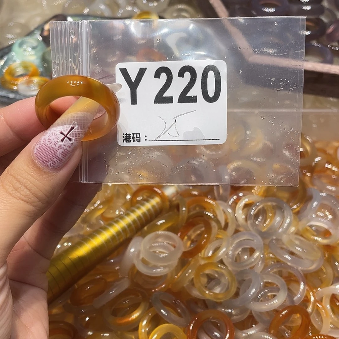 玛瑙/玉髓未镶嵌戒指220