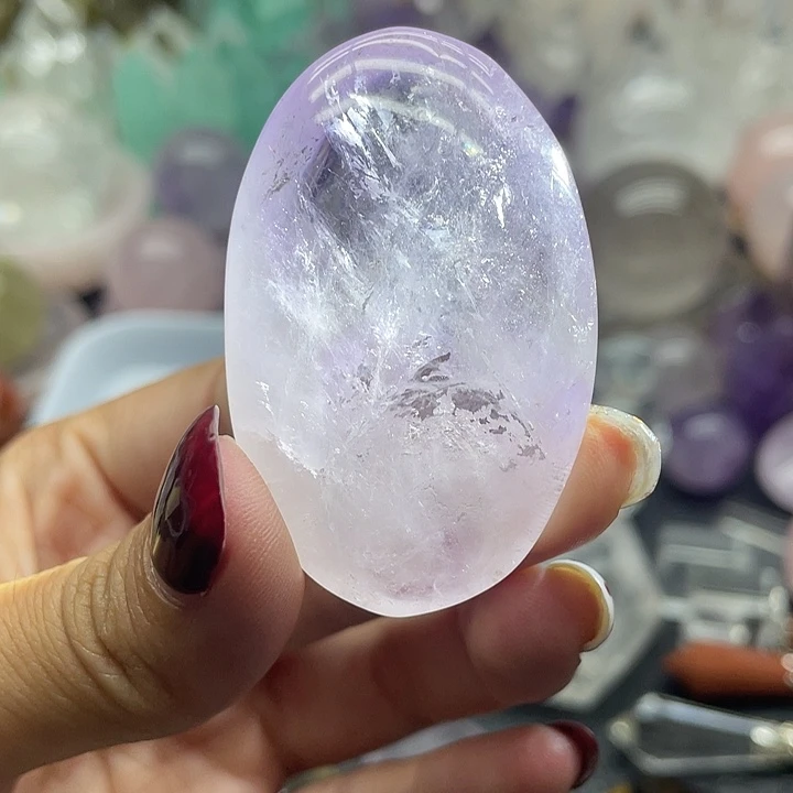 未镶嵌珠宝半成品水晶52紫水晶把玩