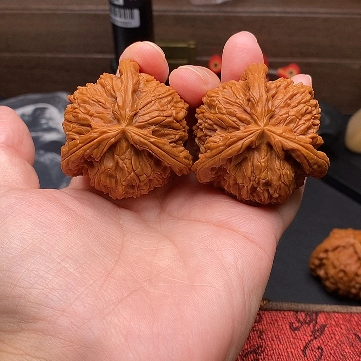 风***淡把件文玩核桃白奔